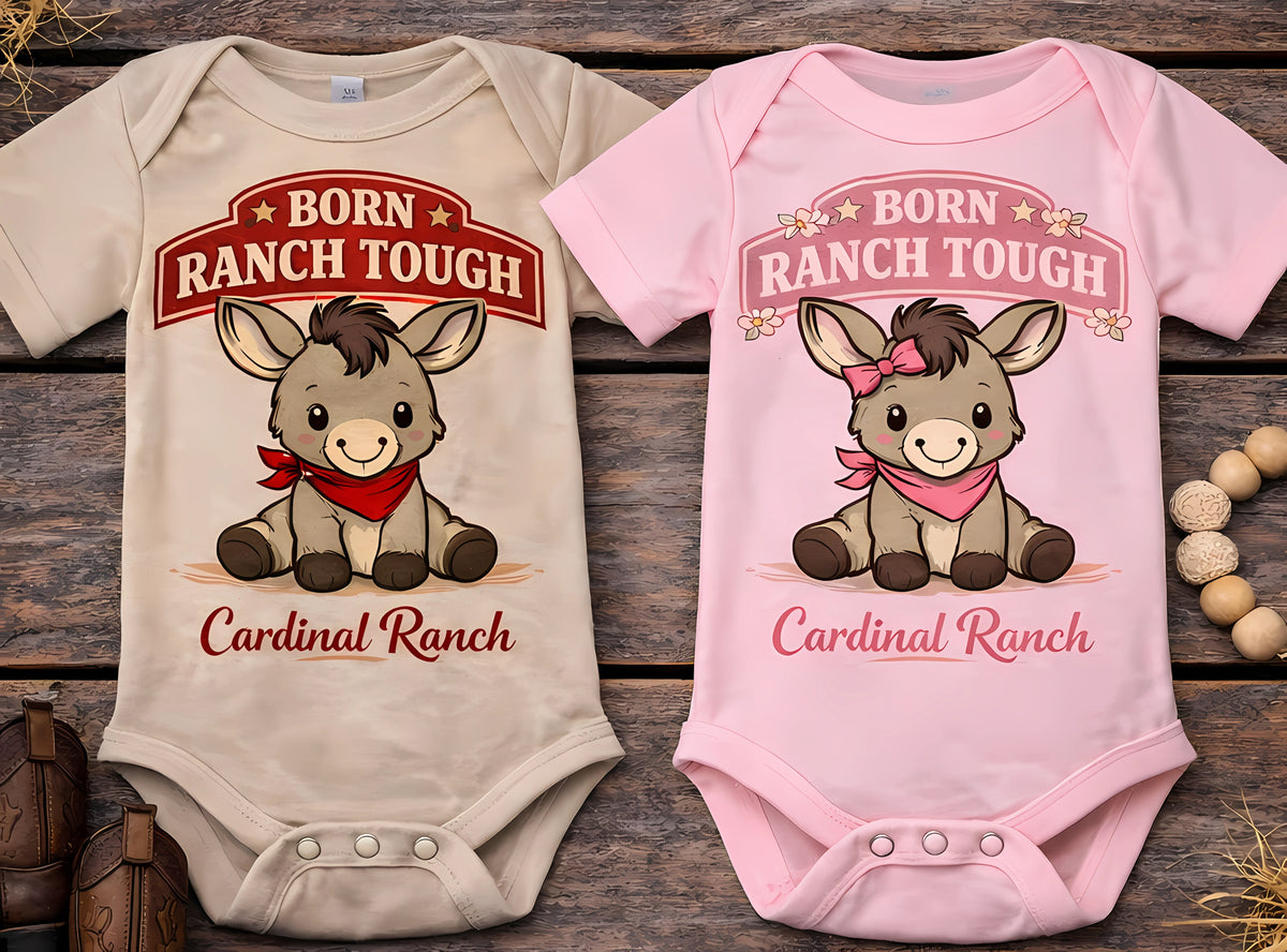Born Ranch Tough Onesie – Cardinal Ranch Exclusive