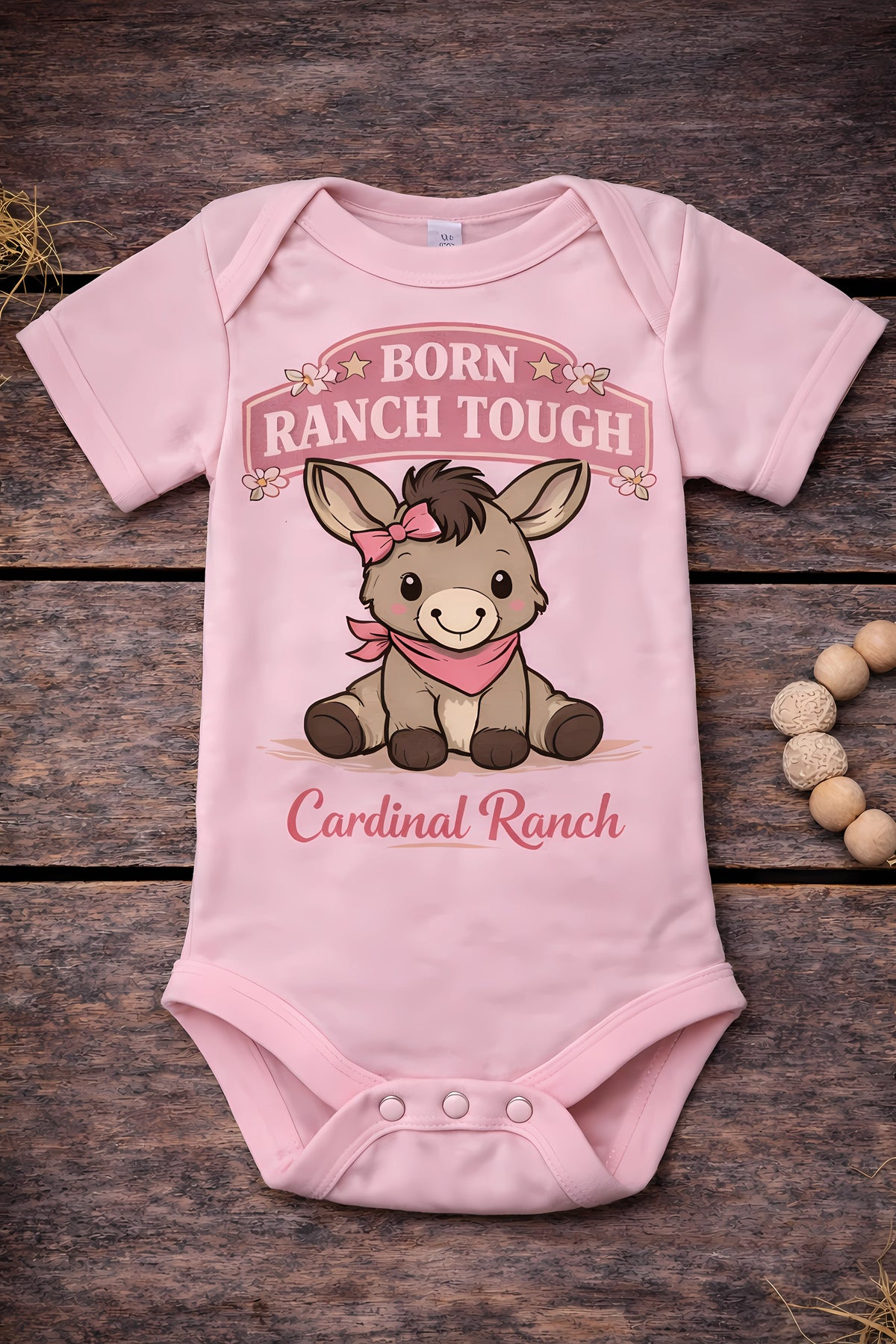 Born Ranch Tough Onesie – Cardinal Ranch Exclusive