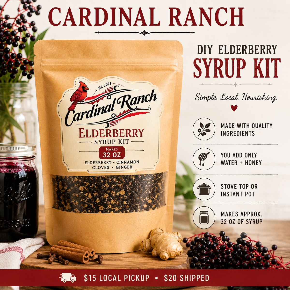 ELDERBERRY SYRUP KITS